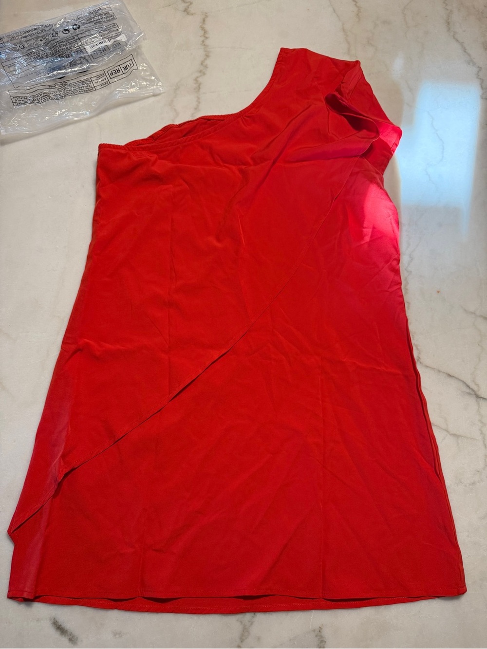 Women’s One-Shoulder Red Dress